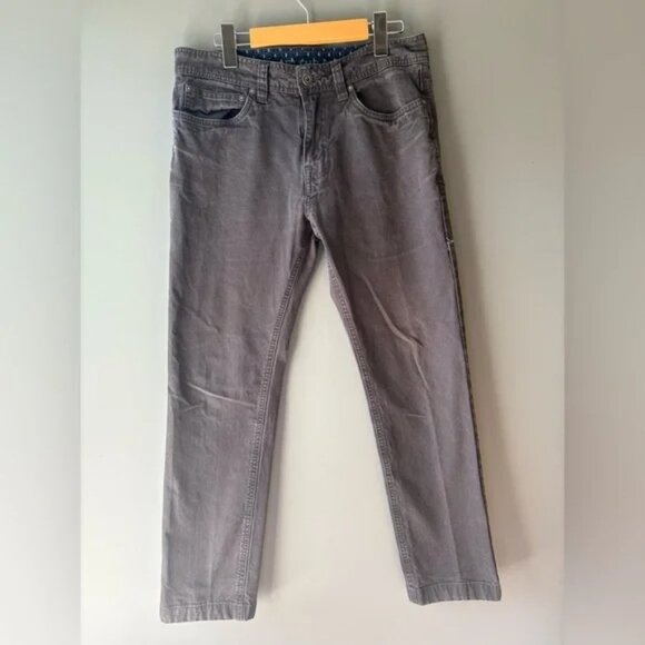 Prana men’s jeans 30Wx32L, dark brown/blackish color. Slim fit - Picture 1 of 7